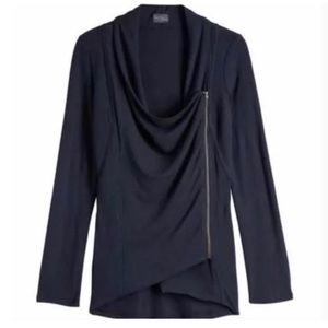 Market & Spruce French Terry Zip Cardigan